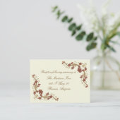 Elegante Fall Wedding behuizing kaarten (Staand voorkant)