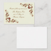 Elegante Fall Wedding behuizing kaarten (Voorkant / Achterkant)