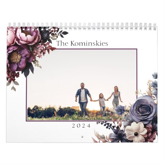 Elegante familie Floral Botanische Kalender (Hoes)