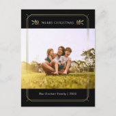 Elegante Familie Foto Kerst Custom Feestdagenkaart (Voorkant)