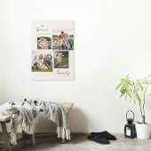 Elegante Familie Foto's Collage Decor Canvas Print