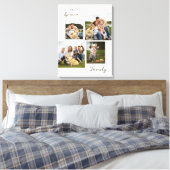 Elegante Familie Foto's Collage Decor Canvas Print (Insitu (Slaapkamer))