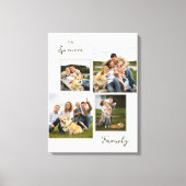 Elegante Familie Foto's Collage Decor Canvas Print (Voorkant)