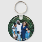 Elegante familie Gepersonaliseerde Moderne Eenvoud Sleutelhanger (Achterkant)