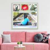 Elegante familie herinneringen fotocollage met naa canvas afdruk (Insitu (Woonkamer))