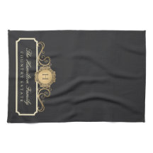 Elegante Familie Huis Monogram Houtskool Keuken