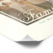 Elegante familie monogram foto muur kunst afdruk (Hoek)