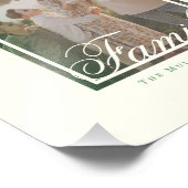 Elegante familie monogram foto muur kunst foto afdruk (Hoek)