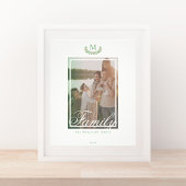Elegante familie monogram foto muur kunst foto afdruk