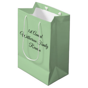 Elegante Familie Reünie Groen Medium Cadeauzakje