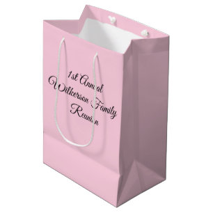 Elegante Familie Reünie Roze Medium Cadeauzakje