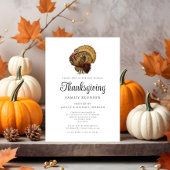 Elegante familie reünie Thanksgiving Kaart