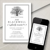 Elegante familie reünie uitnodiging