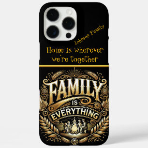 Elegante Familie Strand Kampvuur Gold Scene AI Art iPhone 16 Pro Max Hoesje