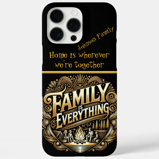 Elegante Familie Strand Kampvuur Gouden Scène Case-Mate iPhone Case (Achterkant)