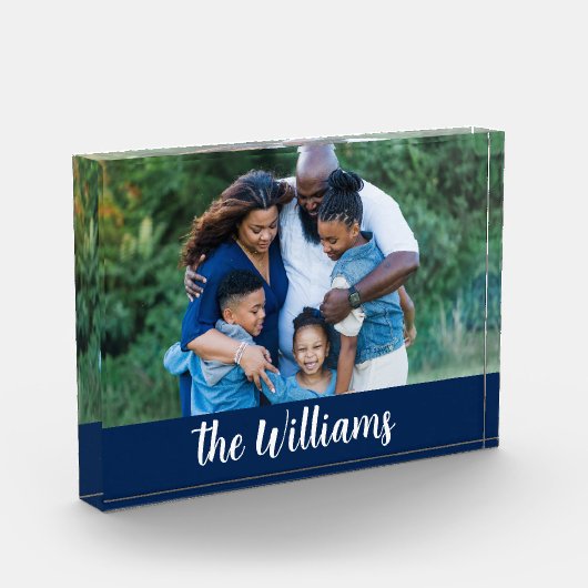 Elegante familiefoto en handtekening fotoblokken (Links)