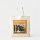 Elegante familiefoto & Happy Thanksgiving Day Tote Bag (Voorkant)
