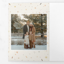 Elegante familiefoto-portretcollage Kerstmis