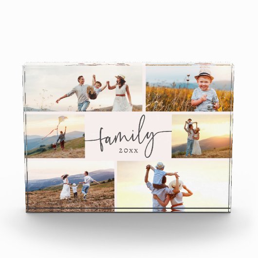 Elegante familiefotoblock fotoblokken (Voorkant)