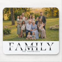 Elegante familienaam aandenken foto cadeau