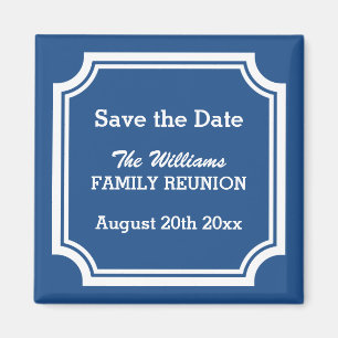 Elegante familiereünie Save the date magneten