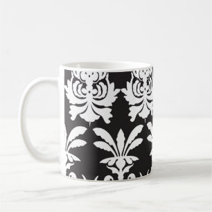 Elegante Fan Motieven in Gouden Art Deco. Koffiemok