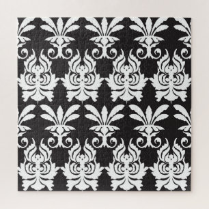Elegante Fan Motieven in Gouden Art Deco. Legpuzzel