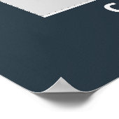 Elegante Fancy Afstudeerfoto Fotohouder Frame Poster (Hoek)