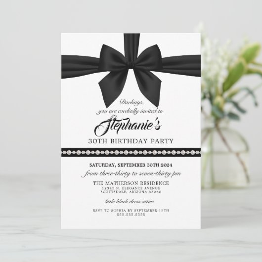 Elegante Fancy Tiffany Verjaardagsuitnodiging Kaart (Staand voorkant)