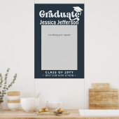 Elegante Fantasie Afstudeer Foto Booth Frame Poster (Keuken)