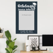 Elegante Fantasie Afstudeer Foto Booth Frame Poster (Thuiskantoor)