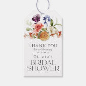 Elegante Fantasie Bloemrijke Bruiloft Feest Cadeaulabel (Voorkant)