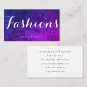 Elegante Fantasie Lettertype Minimalistisch Visitekaartje (Voorkant / Achterkant)