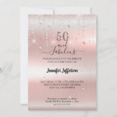 Elegante fantastische verjaardagsuitnodiging kaart (Voorkant)