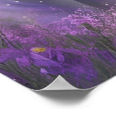 Elegante Fantasy Magische Eenhoorn Paard AI Kunst Poster (Hoek)