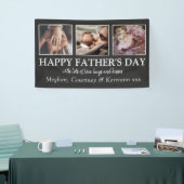 Elegante Father's Day fotocollage Spandoek (Beurs)