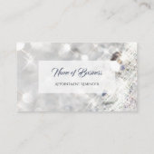 Elegante FAUX Diamond Glitter Sparkle afspraak Afsprakenkaartje (Achterkant)