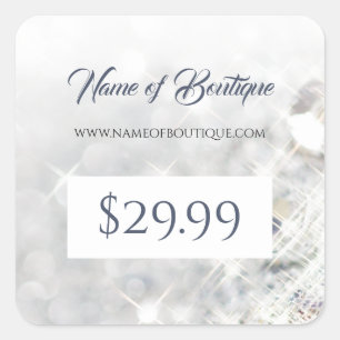 Elegante FAUX Diamond Glitter Sparkle Prijs Labels