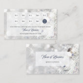 Elegante FAUX Diamond Glitter Sparkle Punch Loyali Klantenkaartje (Voorkant / Achterkant)