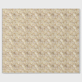 Elegante Faux Folie Kerstvakantie Botanicals Cadeaupapier (Vlak)