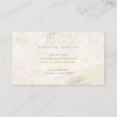 elegante FAUX glitter vlinder Visitekaartje (Achterkant)