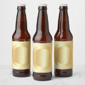 Elegante Faux Gold Blank Sjabloon Custom Glamour Bier Etiket (Flessen)