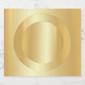 Elegante Faux Gold Blank Sjabloon Custom Glamour Bier Etiket (Enkel label)