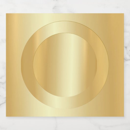 Elegante Faux Gold Blank Sjabloon Custom Glamour Bier Etiket (Enkel label)