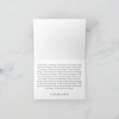 Elegante Faux Gold, Blauw & Wit bruiloft Dank u Bedankkaart (Binnen)