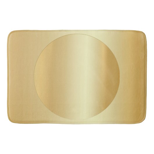Elegante Faux Gold Custom Blank Sjabloon Glamour Badmat (Voorkant)