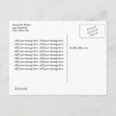 Elegante Faux Gold en Pink Marbled Wedding Aankondigingskaart (Achterkant)