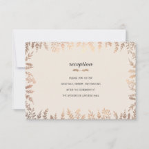 Elegante Faux Gold Foliage Insert