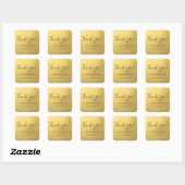 Elegante Faux Gold Folie Business Dank u Labels (Vel)
