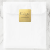Elegante Faux Gold Folie Business Dank u Labels (Tas)